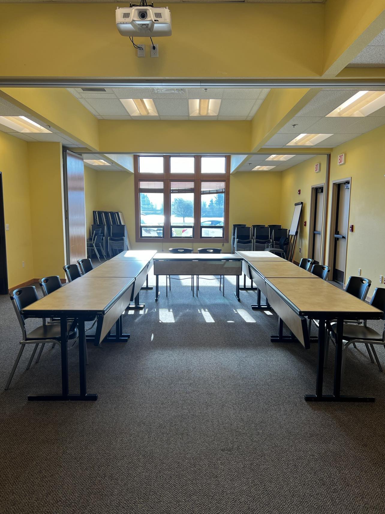 west meeting room with windows