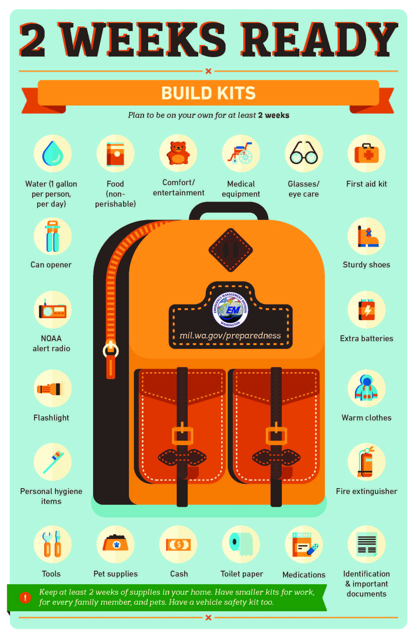 3RD Go Kit 2 weeks ready backpack