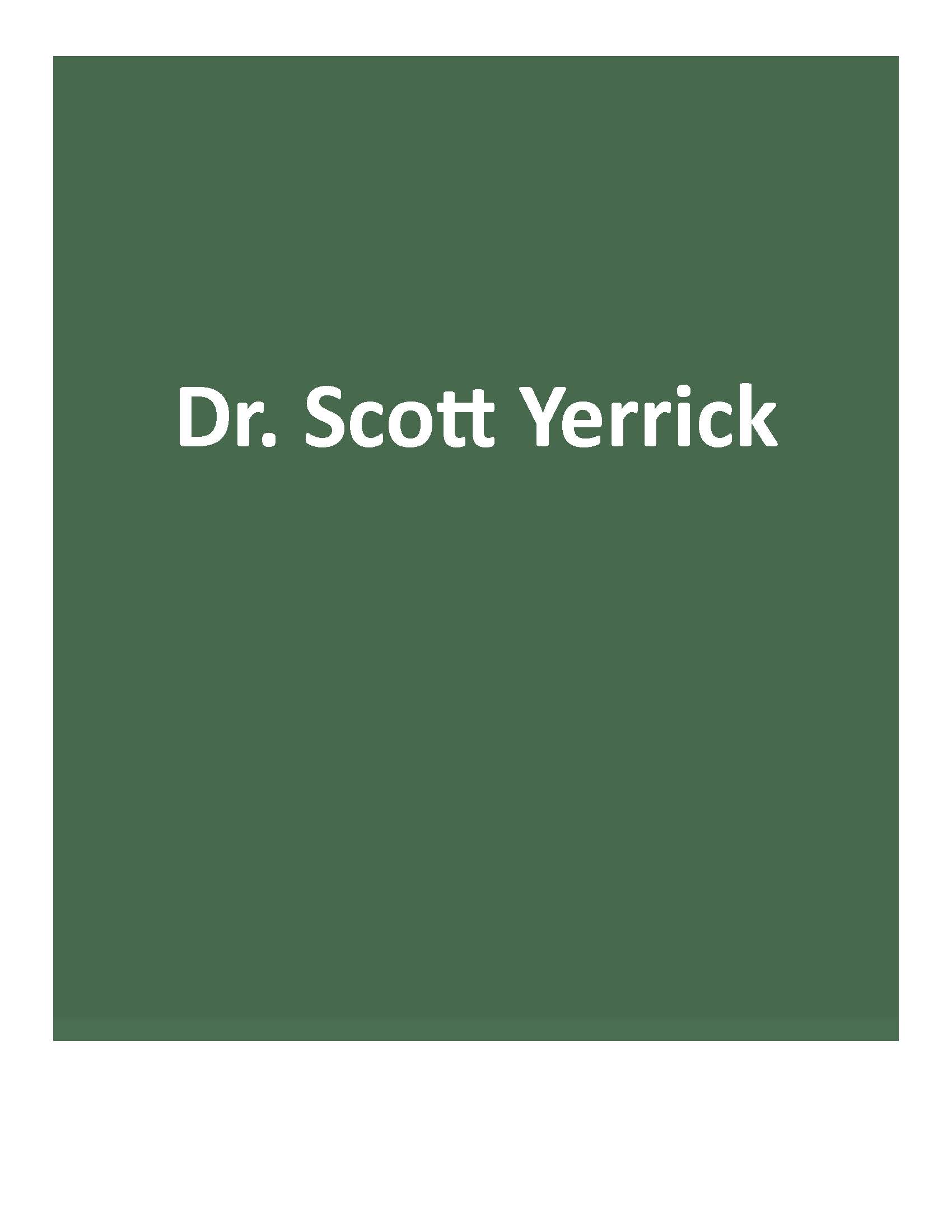 Dr. Scott Yerrick