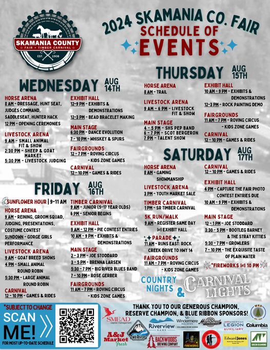 Schedule of Events