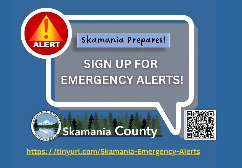 Skamania Prepares graphic EMERGENCY ALERT signup